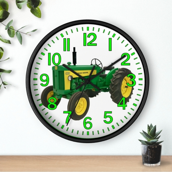 John Deere Tractor Farming Glow In the Dark Wall Clock New! - Picture 5 of 5